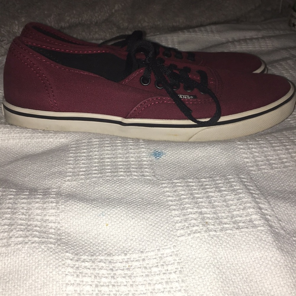 BURGUNDY AUTHENTIC VANS - Picture 2 of 2